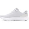 31e3FCHb7tL Under Armour Women Charged Surge 4 Running Shoes White Gray Metallic Silver 8 US