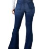 PEIHOT Women High Waisted Bell Bottom Jeans 90s Ripped Stretchy Flare Wide Leg Bootcut Denim