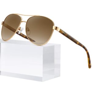 SOJOS Small Round Polarized Sunglasses Women Men Vintage Style UV400 Lens SJ2113 Tortoise Grey