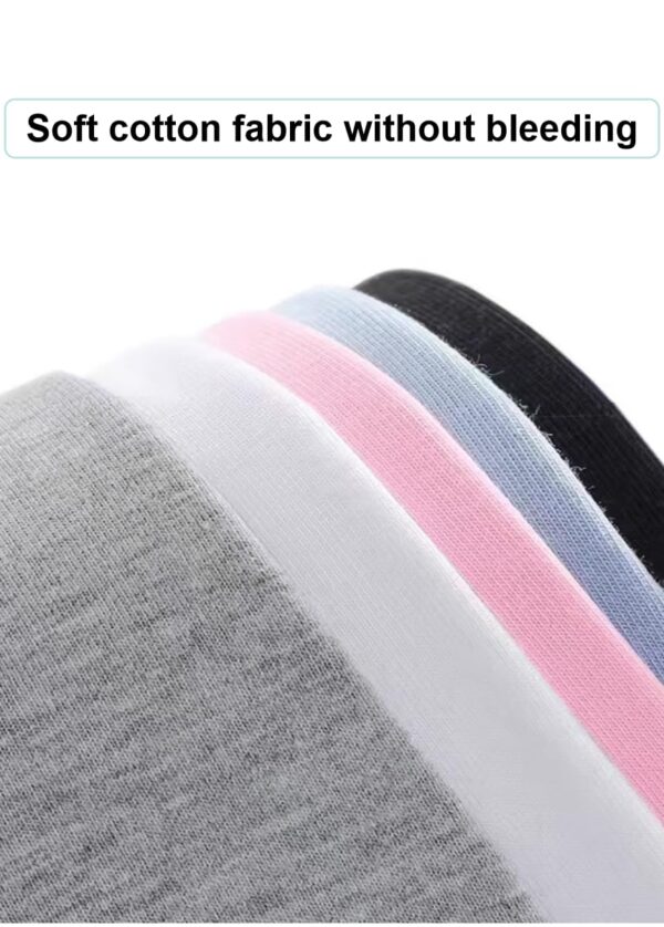 100% Cotton Women White Basic T Shirts Crew Neck Short Sleeve Loose Fit Workout Tops Undershirts