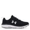61hGlnIeIeL Under Armour Women Charged Assert 9 Running Shoes Black White 9M US