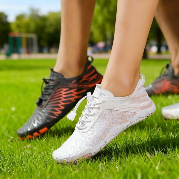 RUFONE Barefoot Shoes Women Men Breathable Non-Slip Wide Toe Water Shoes Walking Running Swimming White