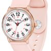 TKIIOER Nurse Watch Medical Professionals Students Women Men 50M Waterproof Military Time Luminous Easy Read Dial Pink