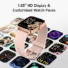 Women Smart Watch 1.85" HD Smartwatch iPhone Android Call 100+ Sport Modes Fitness Tracker Heart Rate Sleep SpO2 IP68 Waterproof 2 Bands