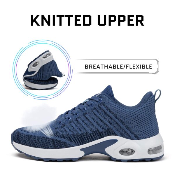 Mishansha Women Sneakers Lightweight Tennis Shoes Athletic Gym Walking Running Shoes Arch Support Anti-Slip Blue 11