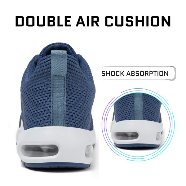 Mishansha Women Sneakers Lightweight Tennis Shoes Athletic Gym Walking Running Shoes Arch Support Anti-Slip Blue 11