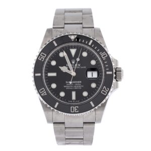 Rolex Submariner Date Automatic Watch Stainless Steel Cerachrom 41 Silver Pre-Owned