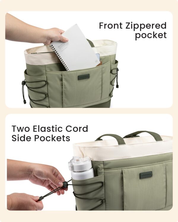 LOVEVOOK Women Puffer Tote Bag Large Cup Holder Lightweight Shoulder Handbag Travel Work Gym