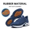 Mishansha Women Sneakers Lightweight Tennis Shoes Athletic Gym Walking Running Shoes Arch Support Anti-Slip Blue 11