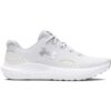 71aIkkGBjvL Under Armour Women Charged Surge 4 Running Shoes White Gray Metallic Silver 8 US