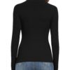 71c2aZQ4ITL PALINDA Women Ribbed Turtleneck Fitted Long Sleeve Thermal Layering Top Black S