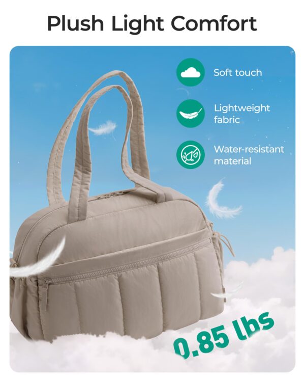 BAGSMART Women Gym Duffle Bag Travel Weekender Wet Pocket Lightweight Water Resistant