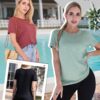 818baNLLqcL GAYHAY 3 Pack Womens T-Shirts - Short Sleeve Spring Summer Tops Crew Neck Trendy Casual Work Soft Basic Tees for Ladies
