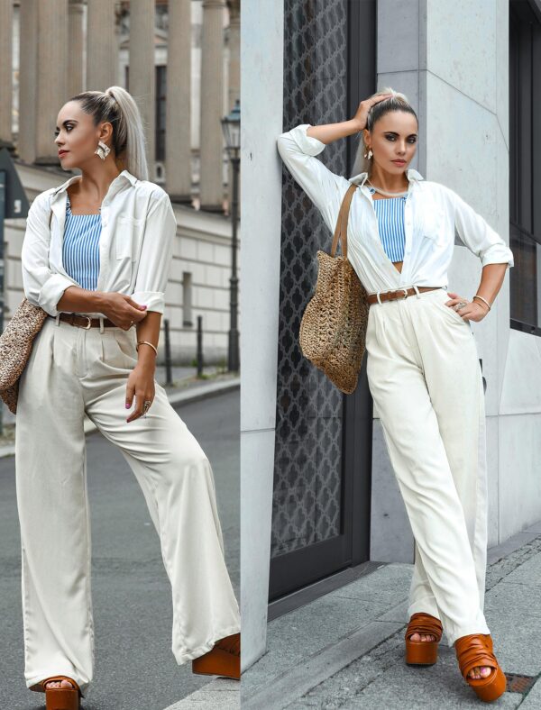 Zeagoo Women Button Up Collared Shirt Long Sleeve Blouse Business Casual White XL