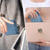 Airkit Small Women Wallet RFID Blocking Soft Leather Bifold Card Holder Zipper Coin Pocket ID Window