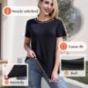 81TFy-dTDPL GAYHAY 3 Pack Womens T-Shirts - Short Sleeve Spring Summer Tops Crew Neck Trendy Casual Work Soft Basic Tees for Ladies