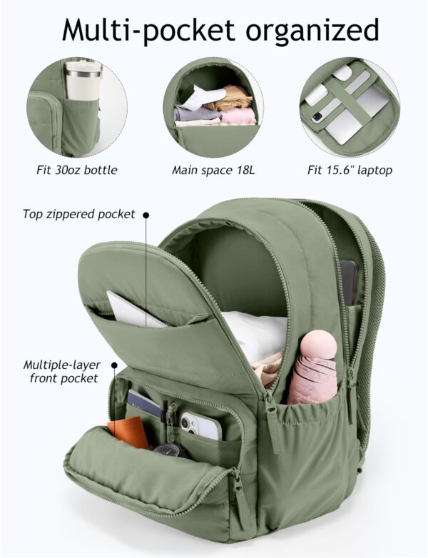Uselike Women Travel Backpack 15.6 Inch Laptop Backpack Quilted College Work Bag Water Resistant