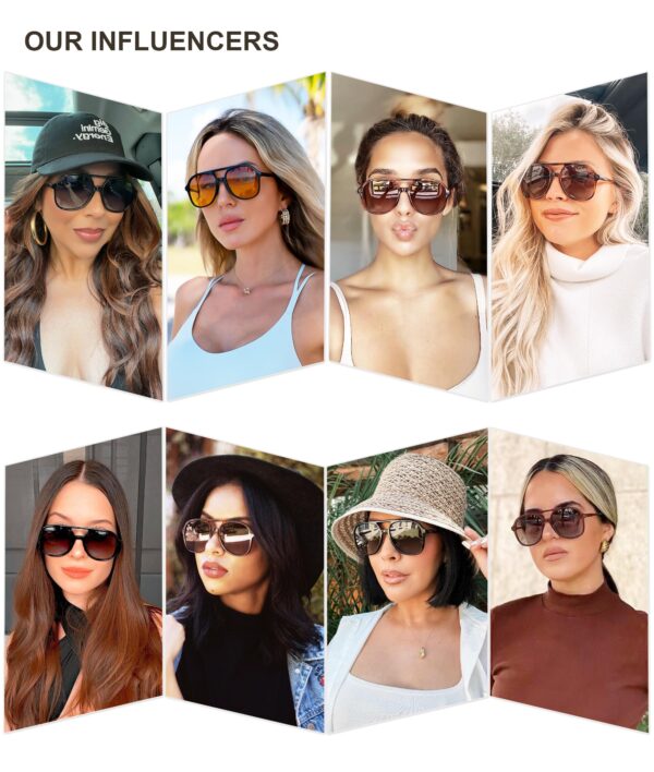 SOJOS Retro Polarized Aviator Sunglasses Women Men Vintage 70s 80s Square SJ2174 Amber Brown Tortoise