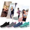 Mishansha Women Sneakers Lightweight Tennis Shoes Athletic Gym Walking Running Shoes Arch Support Anti-Slip Blue 11
